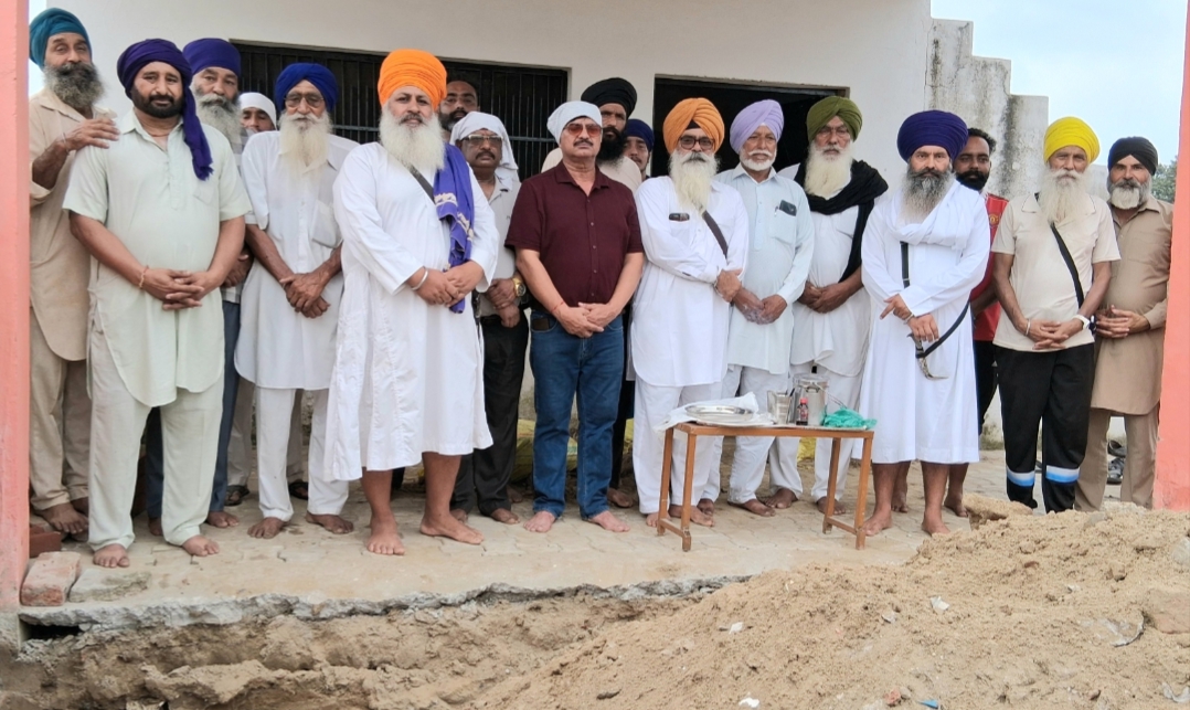 Foundation stone of various necessary buildings laid in the stadium at village Paddi Sura Singh.